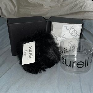 Faux fur black ear muffs